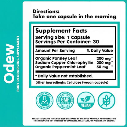 Odew™ Chlorophyll Pill - For Body Odor & Skin